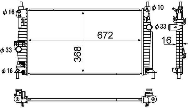 Radiador Z6811520YA Mazda