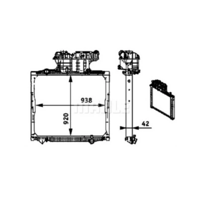 Comprar CR701000P Mahle Original Radiador de auto