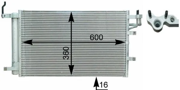 Condensador Cerato  sedán (2004-2008) original desde 92,27 €