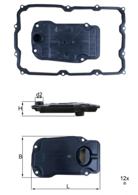 HX271D Mahle Original Filtro hidráulico transmisión automática