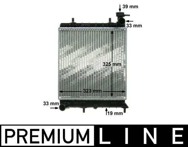 Radiador de água Mahle Original CR1281000P