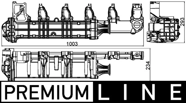 CE13000P Mahle Original Enfriador de recirculación de gases de escape EGR
