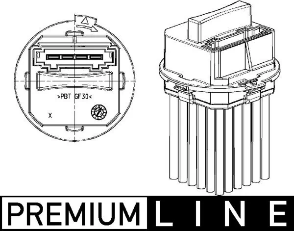 ABR21000P Mahle Original Resistencia de calefacción