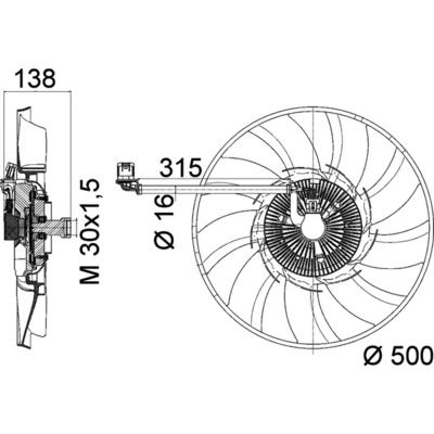  Ventilador del motor Land Rover Discovery 4