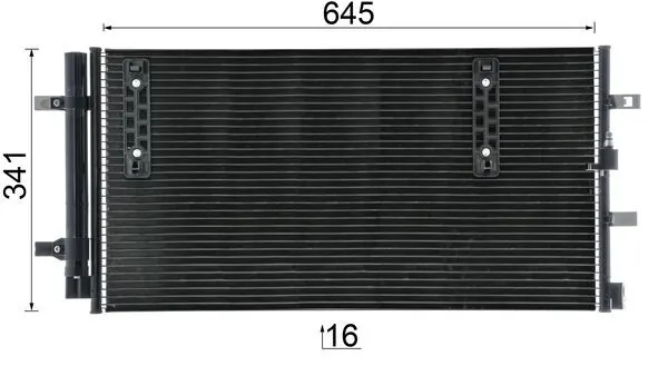 AC457000P Mahle Original Radiador de aire acondicionado