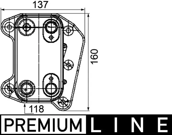 CLC105000P Mahle Original Radiador de aceite
