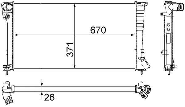 Radiador CR504000S Mahle Original