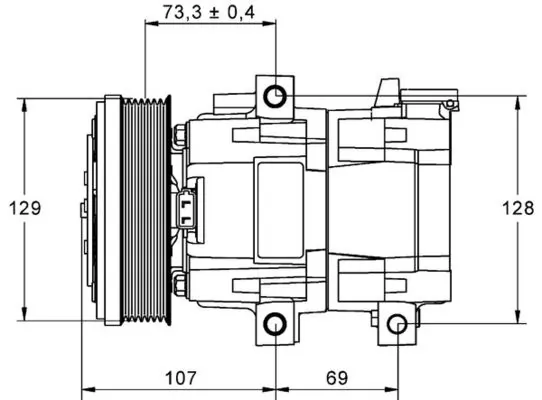 ACP855000P Mahle Original Compresor climatizador