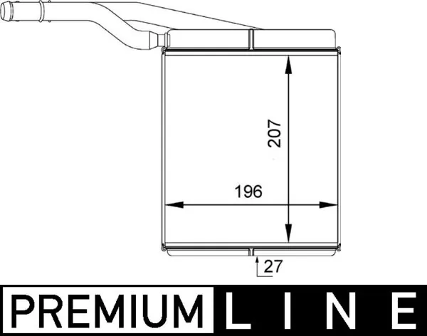 AH143000P Mahle Original Radiador interior