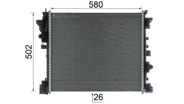 CR2598000P Mahle Original Radiador adicional de refrigeración del motor