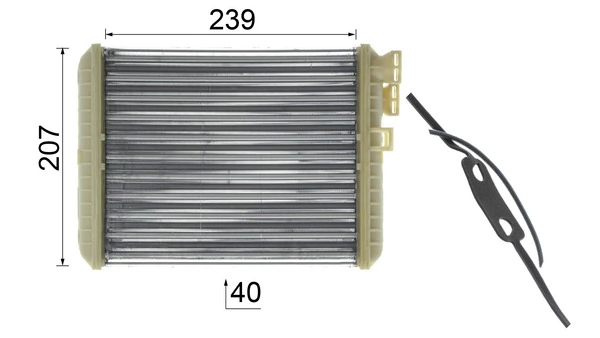 AH90000P Mahle Original Radiador interior