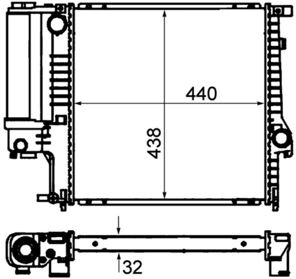 Radiador CR330000P Mahle Original