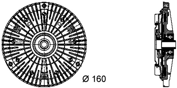Embrague, ventilador del radiador Mercedes Sprinter 903