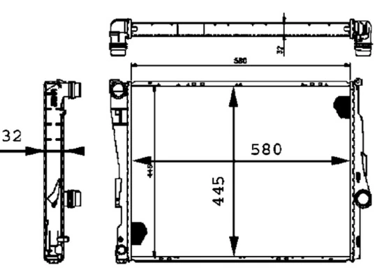 Comprar CR458000P Mahle Original Radiador de auto