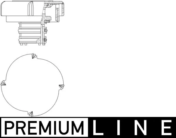 CRB21000P Mahle Original Tapa de radiador