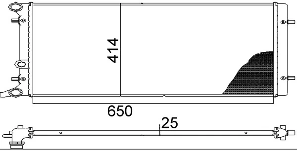 Radiador CR368001S Mahle Original