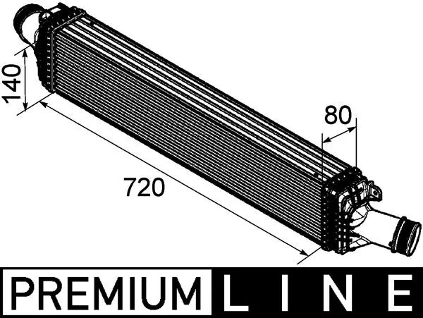 CI169000P Mahle Original Radiador de intercooler