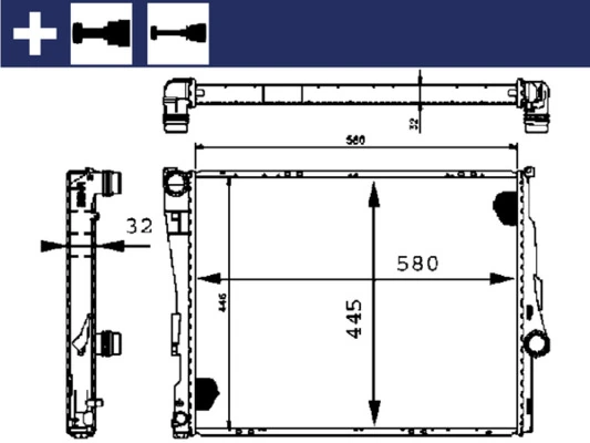 Água radiador Mahle Original CR455000S precio, desde 76,09 EUR