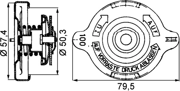 Tapa de radiador Mazda 323 3 BF