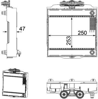 Radiador de refrigeración del motor izquierdo Mahle Original CR923000P precio, desde 243,78 EUR