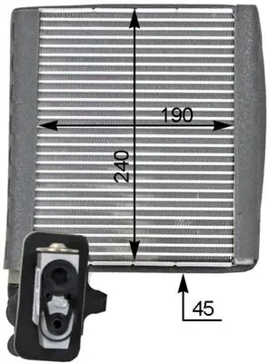 Evaporador de aire acondicionado AE119000P Mahle Original