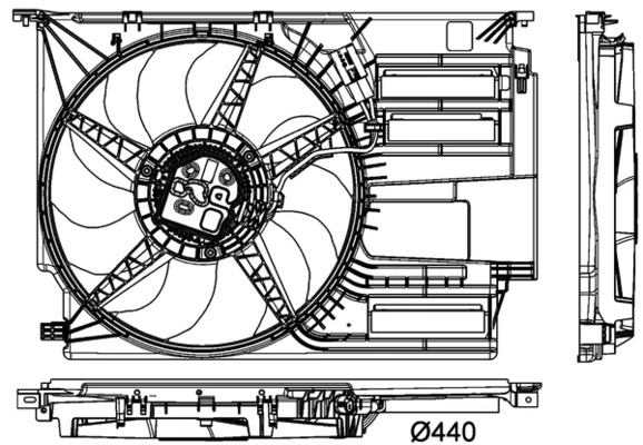 CFF405000P Mahle Original Ventilador de refrigeración del motor