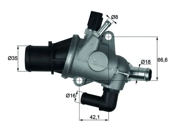 Termostato refrigerante para Alfa Romeo 147 (937)
