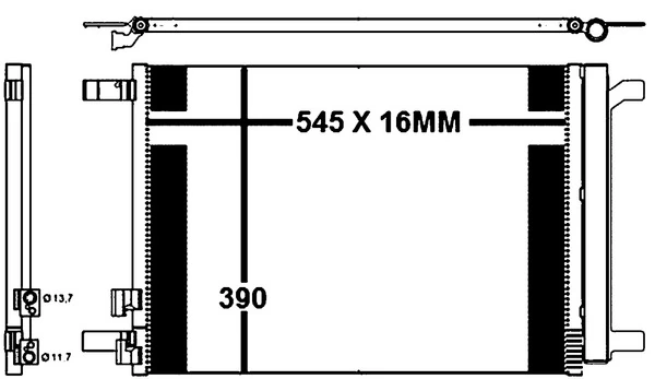 AC772000P Mahle Original Radiador de aire acondicionado