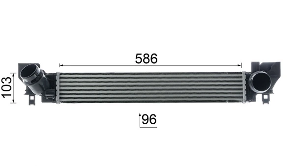Enfriador de aire de admisión Mahle Original CI627000P
