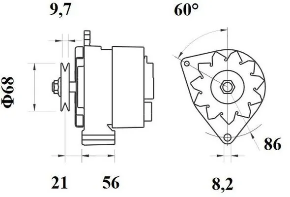 MG124 Mahle Original Alternador de coche