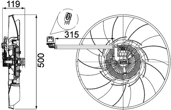 Ventilador de radiador Mahle Original CFF469000P precio, desde 428,60 EUR