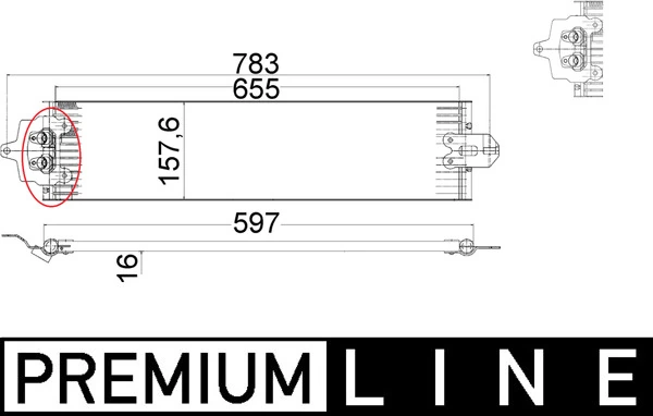Radiador de refrigeración de la transmisión Mahle Original CLC49000P precio, desde 79,41 EUR