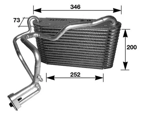 Evaporador Audi 80 (8C2)
