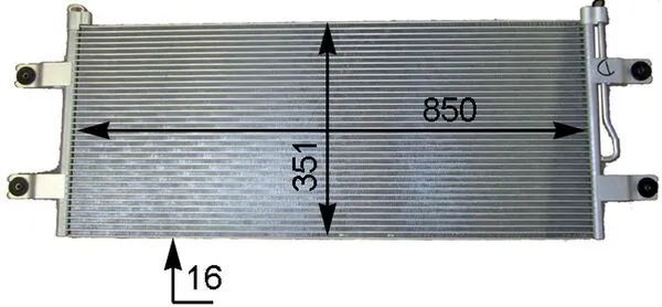 Condensador para Mercedes Benz Truck TRUCK ACTROS ()
