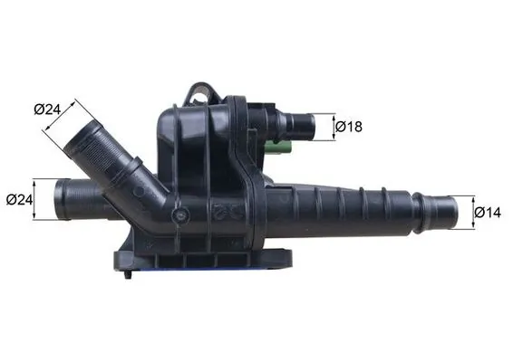 Caja del termostato Peugeot 208 CA, CC