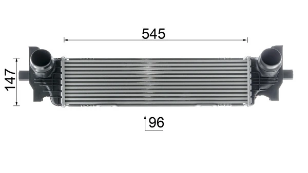 Enfriador de aire de admisión Mahle Original CI660000P