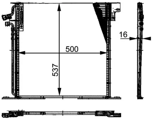 Comprar Condensador de aire acondicionado Vito  638