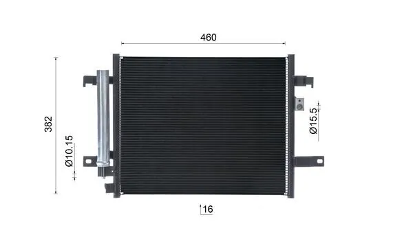 Condensador aire acondicionado AC1071000S Mahle Original