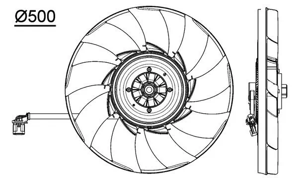 CFF475000P Mahle Original Electroventilador del motor