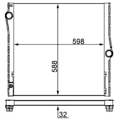 Radiador CR1050000S Mahle Original