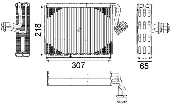 Evaporador Mercedes S  (W221)