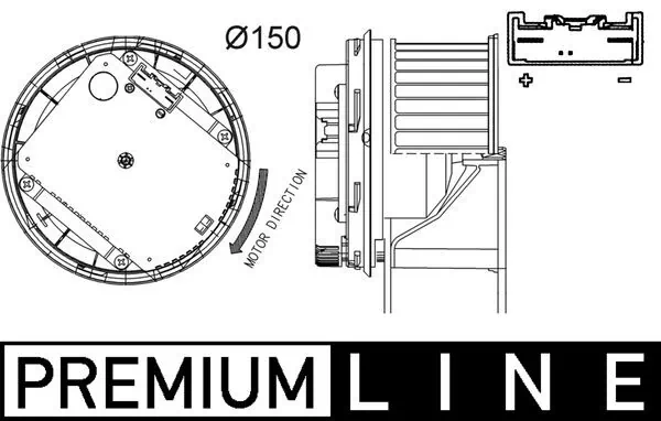 Ventilador de calefacción Mahle Original AB263000P precio, desde 100,19 EUR