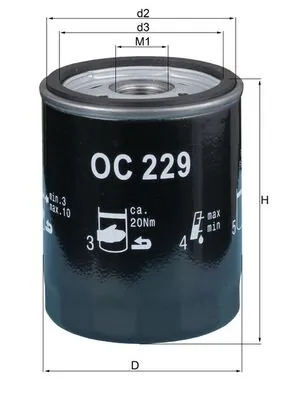 OC229 Mahle Original