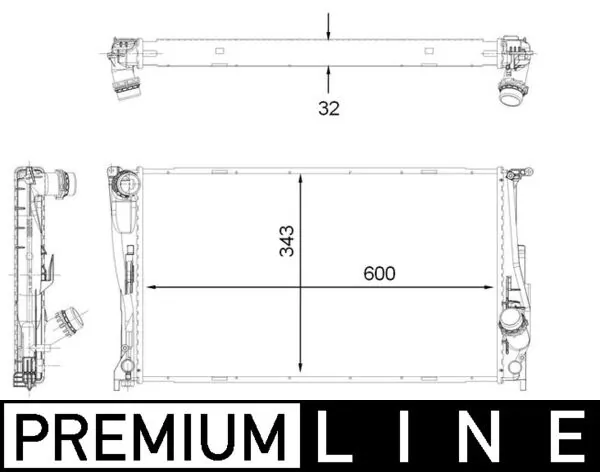 CR1923000P Mahle Original Refrigeración del motor