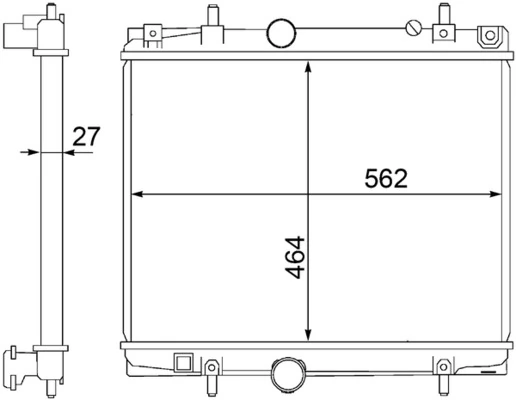 Radiador CR1437000S Mahle Original