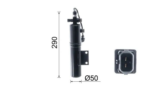AD192000P Mahle Original Filtro deshidratante aire acondicionado