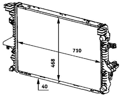 Radiador CR583000P Mahle Original
