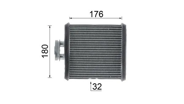 AH75000P Mahle Original Radiador interior