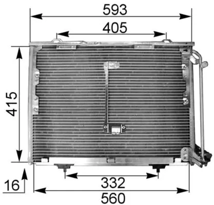 Condensador aire acondicionado para Mercedes C W202