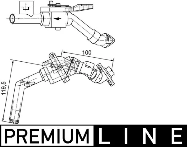 CV8000P Mahle Original Valvula del calefactor